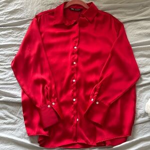 Zara Satin Blouse - Large